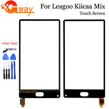 Черная сенсорная панель для 5,5-дюймового Leagoo Kiicaa Mix, сенсорный экран, дигитайзер, передняя внешняя стеклянная линза без ЖК-дисплея + Инструменты 2024 - купить недорого