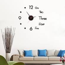 DIY Clock Acrylic Digital Wall Clock 3D Stereoscopic Silent Electronic Clock Modern Design Digital Self-Adhesive Art Decal #35 2024 - buy cheap