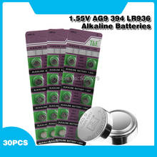 30pcs Alkaline Cell Coin Battery 1.55V AG9 LR936 LR45 Button Batteries 394 SR936 194 SR936SW CX194 L936 G9A AG 9 For Watch Toys 2024 - buy cheap