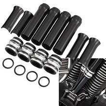 Motorcycle Black Engine Pushrod Cover Lower Tube Kit For Harley Twin Cam Dyna Softail 1999-2017 2024 - buy cheap