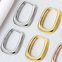 Minimalist Small Women's Earrings Retro Geometric Oval Handmade Safety Pin Earrings Party Accessories Jewelry Gift Earmuffs 2020 2024 - buy cheap