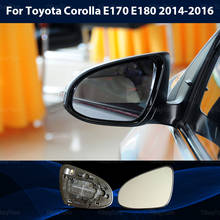 Cristal de espejo retrovisor lateral izquierdo y derecho para Toyota Corolla E170, E180, 2014-2016 2024 - compra barato