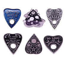 Mysterious Charm Ouija Board Pin Brooch Witchy Pagan Gothic Halloween Party Decor 2024 - buy cheap