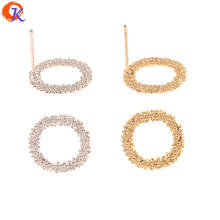 Cordial Design 40Pcs 14*15MM Earrings Stud/Hand Made/Genuine Gold Plating/Jewelry Accessories/DIY Making/Earrings Findings 2024 - buy cheap