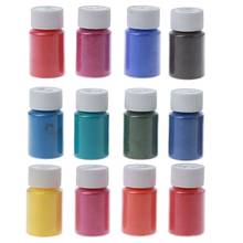 Термохромный пигментный порошок, 12 цветов, термочувствительный, меняющий цвет, эпоксидная смола, художественное ремесло 2024 - купить недорого