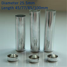 100PCS/Lot OD25.5*45/77/85/100mm Dental Valplast Material Dental Empty Aluminum Tube Cartridges for Making Flexible Dentures 2024 - buy cheap