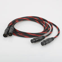 A53 HI-End медный XLR сбалансированный аудио кабель 4N OFC 3 Pin 2 XLR папа-мама аудио кабель 2024 - купить недорого