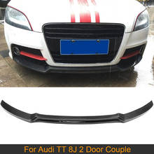 Car Front Bumper Lip Spoiler For Audi TT 8J 2 Door Couple 2013 2014 TTS Convertible Roadster 2008 - 2013 Front Lip Carbon Fiber 2024 - buy cheap