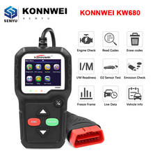 KONNWEI-herramienta de diagnóstico automotriz KW680, autoescáner OBD2 con ODB2 ruso, herramientas automáticas PK CR3001 2024 - compra barato
