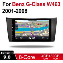 Android автомобильный мультимедийный плеер 2 Din WIFI GPS навигация Авторадио для Mercedes Benz G Class W463 2001 ~ 2008 NTG сенсорный экран WIFI 2024 - купить недорого