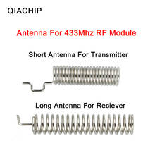 Qiachip 10 pçs/lote 433.92 mhz antena de controle remoto sem fio para 433mhz universal rf receptor e módulo transmissor 2024 - compre barato