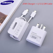 Samsung s20 nota 10 mais carregador rápido super original 25w adaptador de carga rápida 1/2m tipo c para tipo c cabo para galaxy s20 + note20 2024 - compre barato