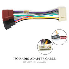Adaptador de rádio para carro nissan 12-118 iso, cabos de conectores com cabo de chumbo para modelos 1999 + (selecionados) 2024 - compre barato