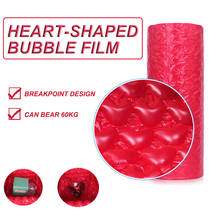 Red Heart-shaped Bubble Film Love Bubble Bag Cushion Film 280 Meters Per Roll Uninflated Shockproof Gourd Bubble Film 40 * 30cm 2024 - buy cheap