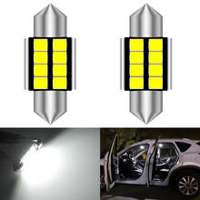 Lâmpada led canbus para carro, 2 peças, luz interior da placa, c5w, c10w, 2835, 6000, smd, tamanhos 31, 36, 39 e 42mm 2024 - compre barato