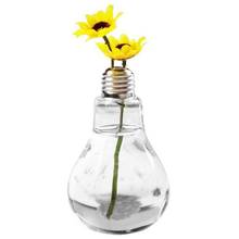 Прозрачная лампочка форма цветок подставка для вазы растение творческие Висячие емкости для гидропоники цветок ваза для цветов стеклянный контейнер бутылка для дома 2022 - купить недорого