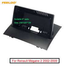 FEELDO-Adaptador de marco de Audio para coche, Kit de marco de Panel de ajuste de salpicadero, pantalla grande de 9 pulgadas, 2DIN, para Renault Megane 2 2024 - compra barato