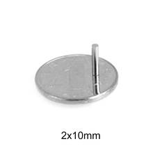 Imán redondo pequeño de neodimio potente magnético, 2x10mm, 2x10mm, NdFeB permanente, mini disco de 2x10mm, 500 ~ 1000 Uds. 2024 - compra barato