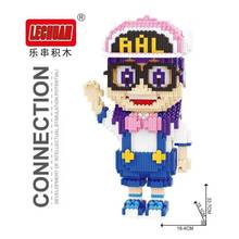 Bloques de conexión de Anime para niñas, de gran tamaño Arale, modelo de dibujos animados, bloques de construcción, juguetes educativos, regalos de navidad 2024 - compra barato