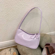 Fashion Women Handbags Solid Color PU Leather Female Shoulder Underarm Bag 2024 - buy cheap