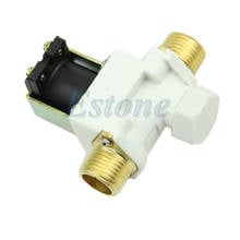 Válvula solenoide elétrica, 12v n/a, 0-1/2 mpa, ", novo, dc, para ar de água 2024 - compre barato