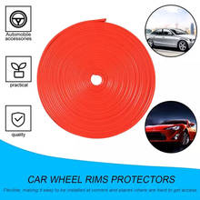 8M Car Wheel Rim Protector Decor Strip Rubber Tire Guard Line Rimblades Car Styling Moulding Trim Wheel Decoration Accessories 2024 - buy cheap