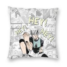 Bokuto haikyuu capa de almofada sofá casa decorativa shoyo hinata voleibol quadrado capa de almofada 40x40cm 2024 - compre barato