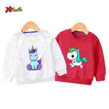 toddler girl sweatshirt unicorn hoodie cute long sleeve kids new fashion baby clothes 2019 streetwear children clothes 6 years 2024 - buy cheap