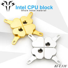 Syscooling-bloque de agua de metal para CPU, sistema de refrigeración por agua para Intel, plataforma, enchufe de CPU 115x LGA 2011 2024 - compra barato