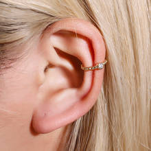 1Pc European Vintage Geometric Mini Ear Cuff Cartilage Ear Clip for Women No Hole Small Crystal Earcuff Clips Jewelry E380 2024 - buy cheap