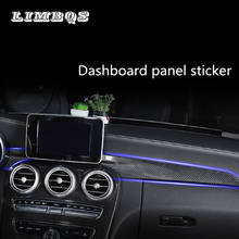 Co-pilot dashboard decoration sticker for Mercedes-Benz C class w205 GLC instrument panel decoration frame cover trim 2024 - buy cheap