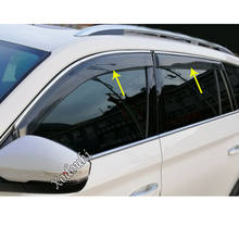 Car Sticker Lamp Plastic Window Glass Wind Visor Rain/Sun Guard Vent Molding Frame 4pcs For Skoda Kodiaq 2017 2018 2019 2020 2024 - buy cheap