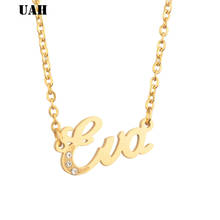 UAH Eva Name or Fashion Customize Necklace Personalized Letter Necklace Name Jewelry for women accessories girlfriend gift 2024 - buy cheap