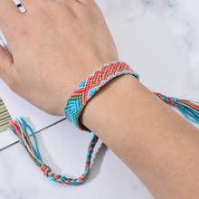 Pulseiras de pingente de corda trançada feitas à mão 60 flash boêmio para mulheres e homens joias étnicas de tornozeleira de corda 2024 - compre barato