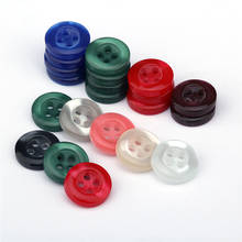 Mini botões de roupa, acessórios de vestuário redondos de plástico com 4 botões e resina redonda para costura com 500 peças 2024 - compre barato