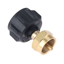 1pc conector de válvula regulador propano reenchimento adaptador para qcc1 tipo 1 tanque de propano e 1lb garrafa gás cilindro ao ar livre churrasqueira 2024 - compre barato