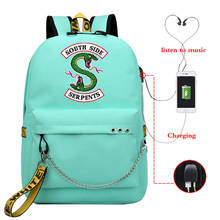 Riverdale Large Girls Backpacks School Bags for Teenagers Knapsack   Teen Student College Book Bag Leisure Waterproof Schoobag 2024 - buy cheap