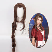 Anime Final Fantasy VII Aerith Gainsborough Women Brown Long Braid Wig Cosplay Costume Heat Resistant Synthetic Hair Wigs 2024 - buy cheap