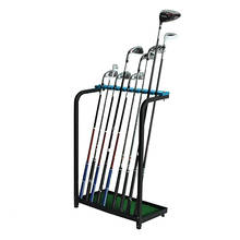 Crestgolf golf golf club expositor rack de armazenamento metal durável 9 clubes golfe putter prateleira organizadores formação auxiliares 2024 - compre barato