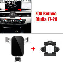 Soporte de teléfono móvil para Romeo Giulia, accesorio para coche, 2017, 2018, 2019, 2020, GPS, para rejilla de ventilación 2024 - compra barato