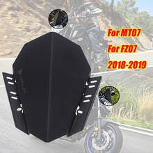 Motorcycle Windshield Windscreen Kit Deflector Fits For YAMAHA MT-07 MT 07 2018 2019 MT07 FZ07 FZ-07 FZ 07 2018-2019 2024 - buy cheap