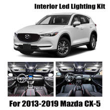 10 Bulbs White LED Car Map Dome Light Interior Kit Fit For Mazda CX-5 2013-2017 2018 2019 CX5 Trunk Ceiling License Plate Lamp 2024 - buy cheap