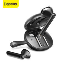 Baseus-auriculares inalámbricos W05 con Bluetooth 5,0, dispositivo de audio TWS, IP55 resistente al agua, estéreo HD, compatible con carga inalámbrica Qi 2024 - compra barato