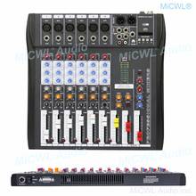 Audio-Mixer MiCWL 6 Channel Bluetooth Music USB High Bass Mixing Console MP3 Karaoke Amplifier DJ Equipment 2024 - buy cheap