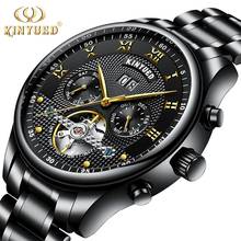 KINYUED Men Automatic Mechanical Watch Male Tourbillon Mechanical Watches Military Calendar Horloges Mannen Montre Homme 2024 - buy cheap