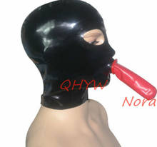 Женская маска из чистого 100% натурального латекса, капюшон с мордочкой, костюмы для косплея, аниме, косплей 2024 - купить недорого