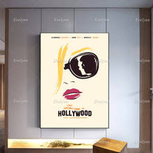 Once Upon A Time In Hollywood - movie poster print retro Home Minimalism Bedroom Decoration Canvas Painting Modern Home Decor 2024 - buy cheap