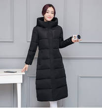 Winter New Women Down cotton jacket Casual Solid thick warm Long Hooded parkas Jackets female pocket sintepon snow coats M-3XL 2024 - buy cheap