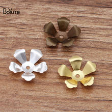 BoYuTe (200 Pieces/Lot) 14MM Metal Brass Flower Bead Caps Jewelry Making Diy Hand Made Materials Wholesale 2024 - buy cheap