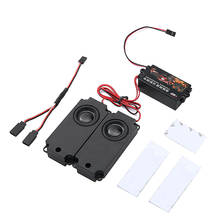 1 Set Motor Sound Simulator 10 Sound Effect 2 Speaker Accelerator Linkage Engine Sound Group for 1/10 RC Crawler Truck 2024 - buy cheap